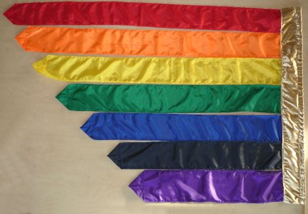 Rainbow streamer flag